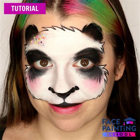 panda face paint easy|panda face paint diy.